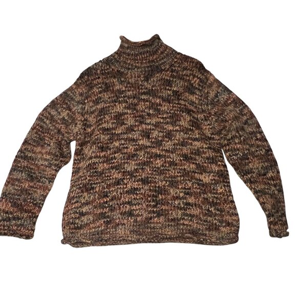 Columbia Women XL Multicolor Knit Sweater  Wool Blend Turtleneck Warm Soft Comfy - Picture 9 of 12
